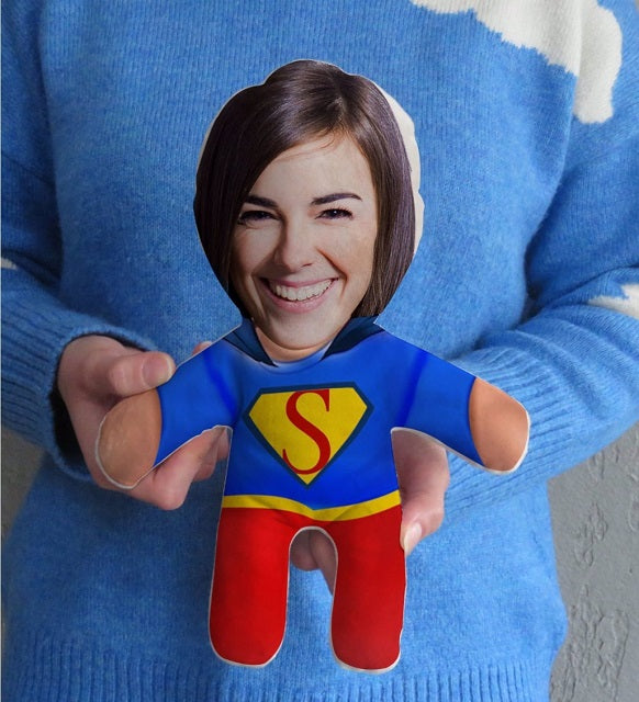 Personalized Photo Baby Pillow | Superhero Doll