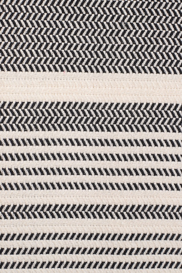Black Color Hasir Pattern Design Beach Towel