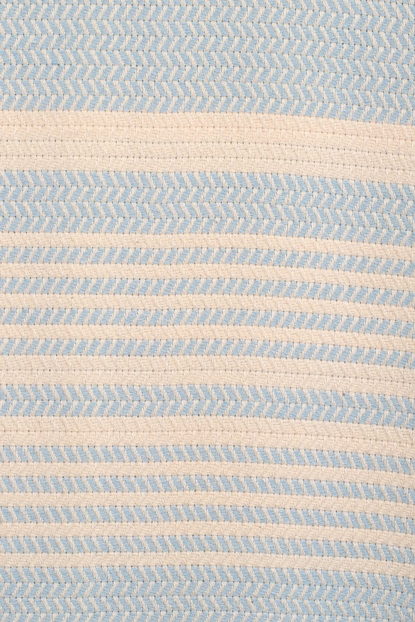 Light Blue Color Hasir Pattern Design Beach Towel
