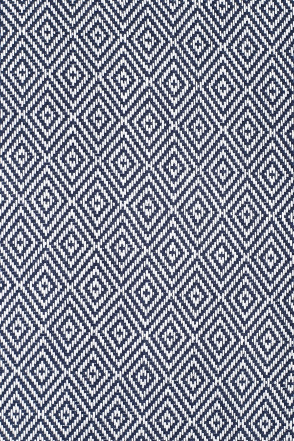 Navy Blue Color Diamond Pattern Design Beach Towel