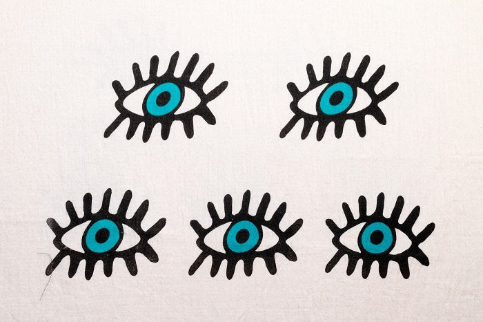 Green Eye Printed Beach Towel