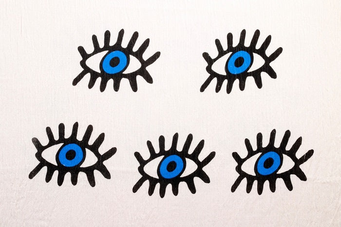 Blue Eye Printed Beach Towel