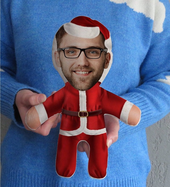 Personalized Photo Baby Pillow | Santa Claus Design