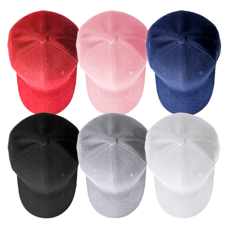 96 Pieces Baseball Caps Solid Color + Free Rack