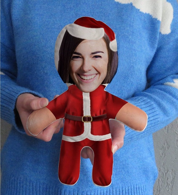 Personalized Photo Baby Pillow | Santa Claus Design