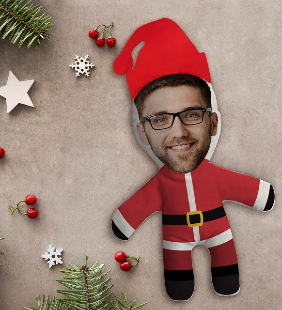 Personalized Photo Baby Pillow | Christmas Costume Themed Design