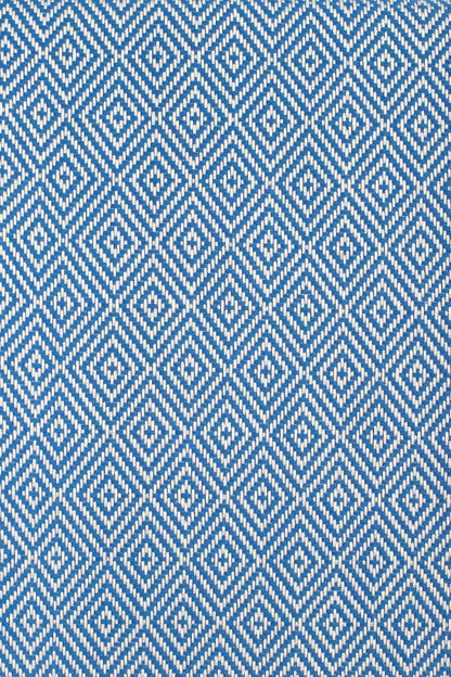 Blue Color Diamond Pattern Design Beach Towel
