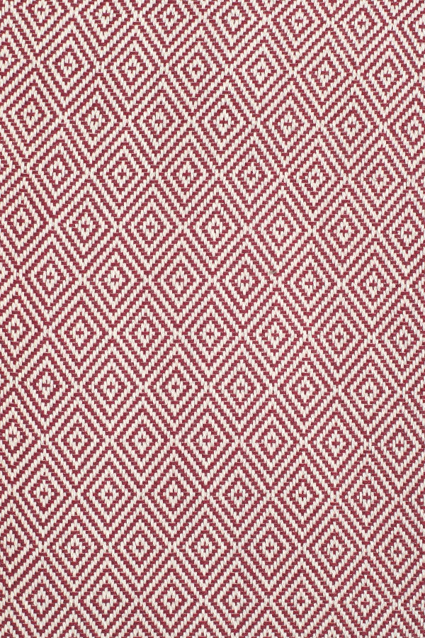 Claret Red Color Diamond Pattern Design Beach Towel