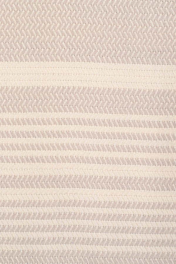 Cream Color Hasir Pattern Design Beach Towel
