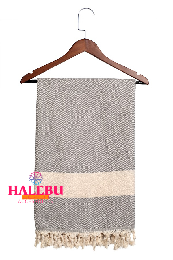 10 Pieces 5 Different Color Diamond Pattern Design Beach Towel