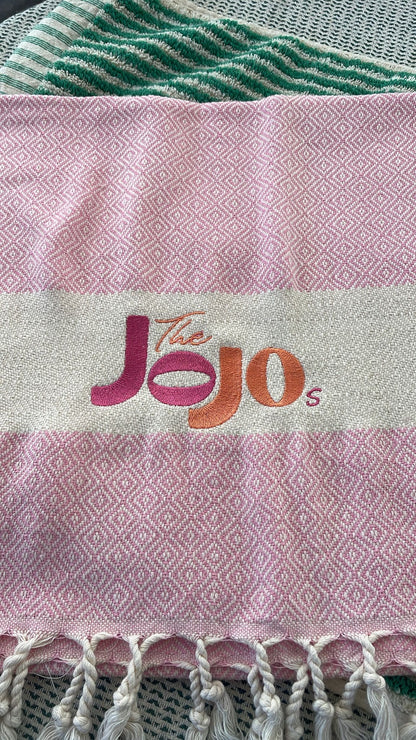 80 Pieces Personalized Embroidered Peshtemal Towel